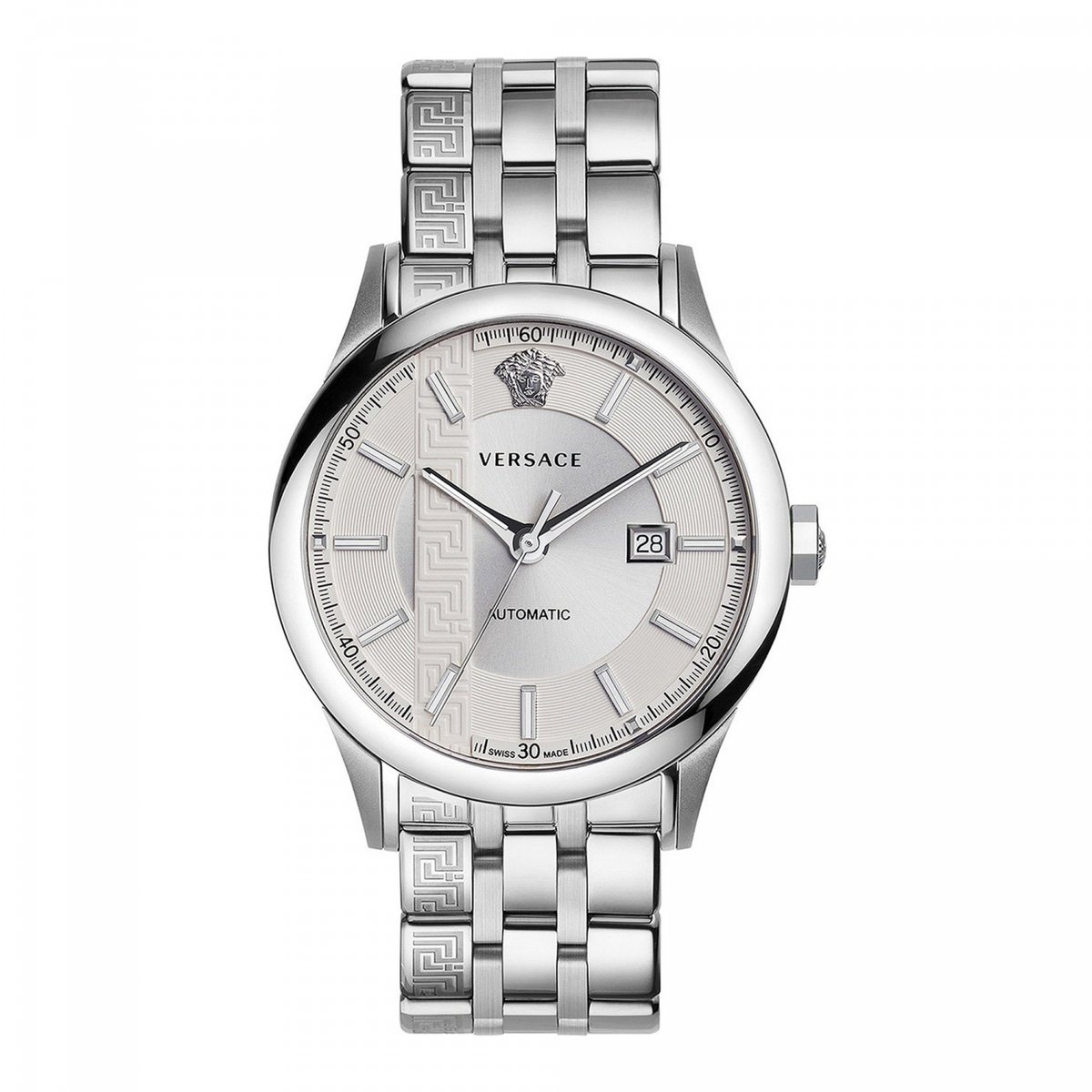 Versace V18040017 horloge mannen - Roestvrij Staal - zilver