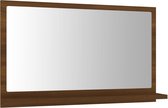 vidaXL - Badkamerspiegel - 60x10,5x37 - cm - bewerkt - hout - bruin - eikenkleur