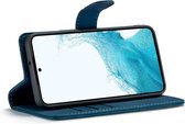 Samsung Galaxy S23+ Bookcase hoesje - CaseMe - Effen Donkerblauw - Kunstleer
