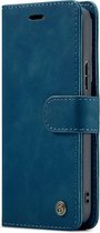 Samsung Galaxy S23 Bookcase hoesje - CaseMe - Effen Donkerblauw - Kunstleer
