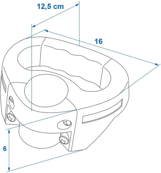 ProPlus Handgreep voor neuswiel - betere grip - Ø 48 mm - blauw van ProPlus — afbeelding 2