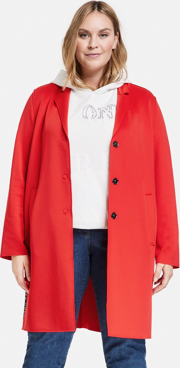 SAMOON Dames Blazer Power Red-48