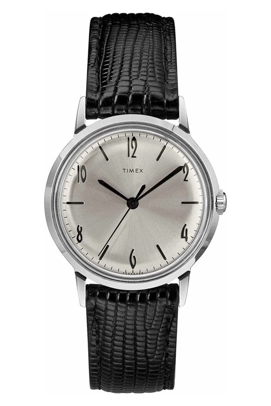 Timex Marlin Reissue Hand-Wound Mechanic TW2R47900 Horloge - Leer - Zwart - Ø 34 mm