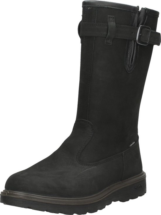 Zwarte Grisport outdoorlaars met gesp en rits, waterdicht