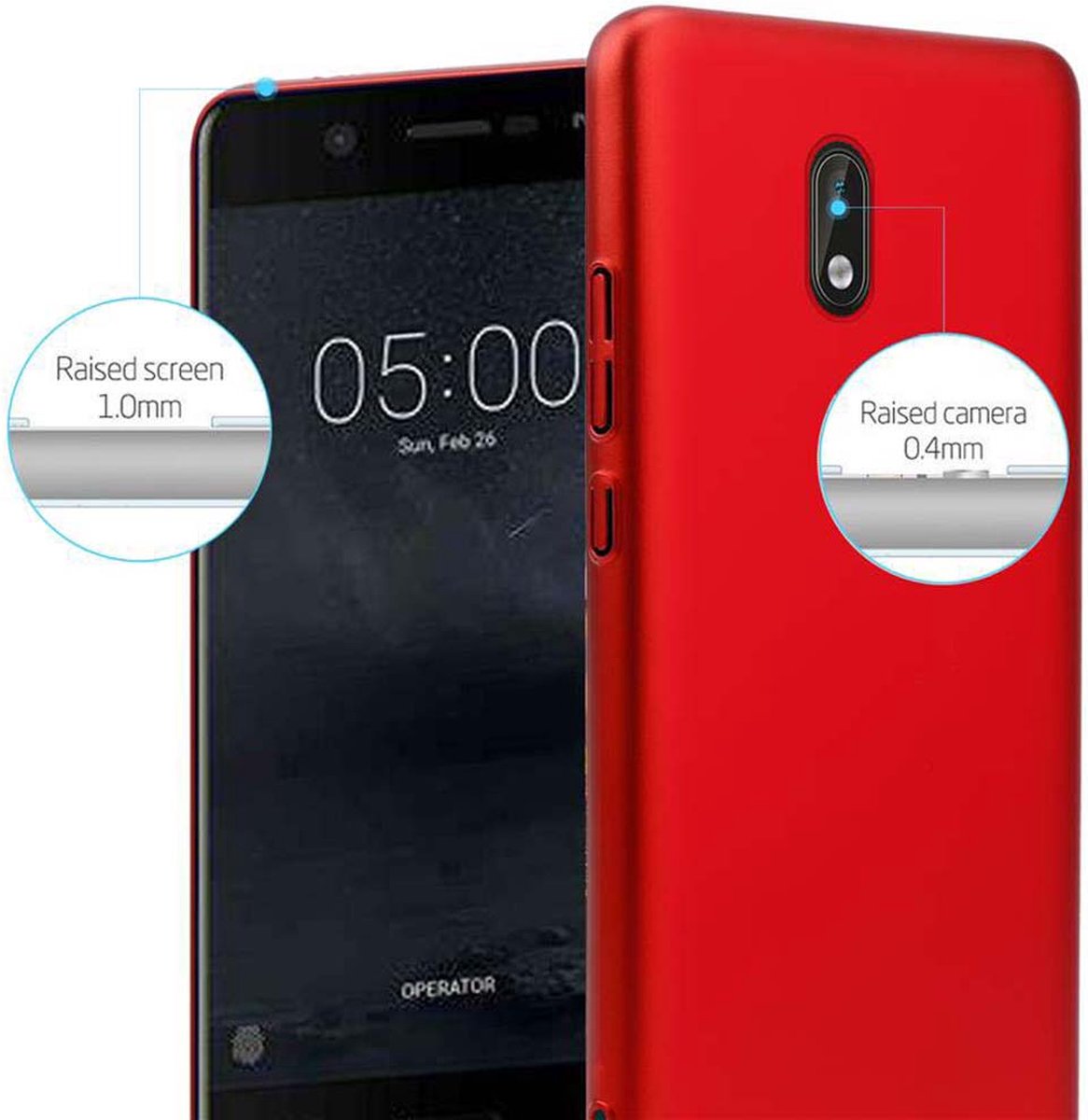 Custodia Flip In Similpelle Cadorabo Per Nokia 3 2017 | Blu Con Chiusura Magnetica - 3