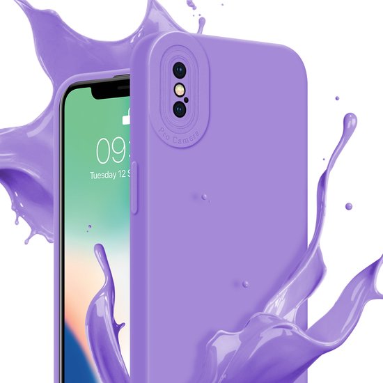Coque Cadorabo pour Apple iPhone XS MAX en FLUID LIGHT PURPLE - Coque de protection en silicone TPU souple