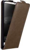Cadorabo Hoesje geschikt voor Huawei MATE 8 in KOFFIE BRUIN - Beschermhoes in flip design Case Cover met magnetische sluiting