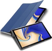Cadorabo Tablet Hoesje geschikt voor Samsung Galaxy Tab S4 (10.5 inch) in JERSEY DONKER BLAUW - Ultra dun beschermend geval met automatische Wake Up en Stand functie Book Case Cover Etui