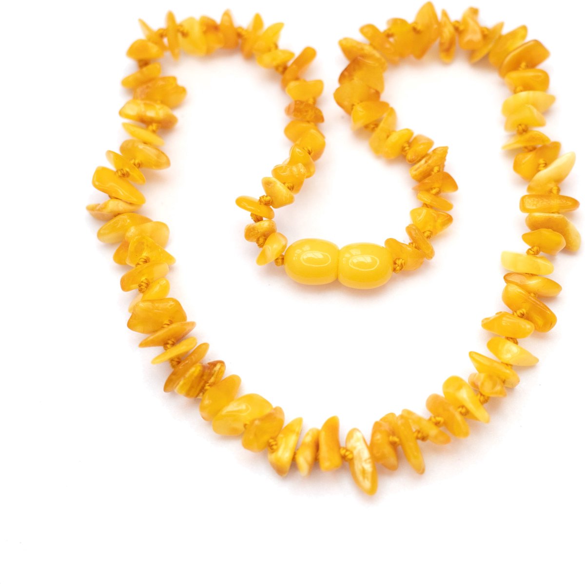 Baby/Kind - Barnsteen ketting - butter - chips 33cm