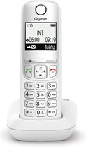 Gigaset AS490 Téléphone analog/dect Identification de l'appelant Blanc