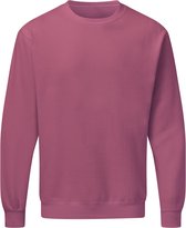 Cassis kleurige heren sweater Crew Neck merk SG maat L