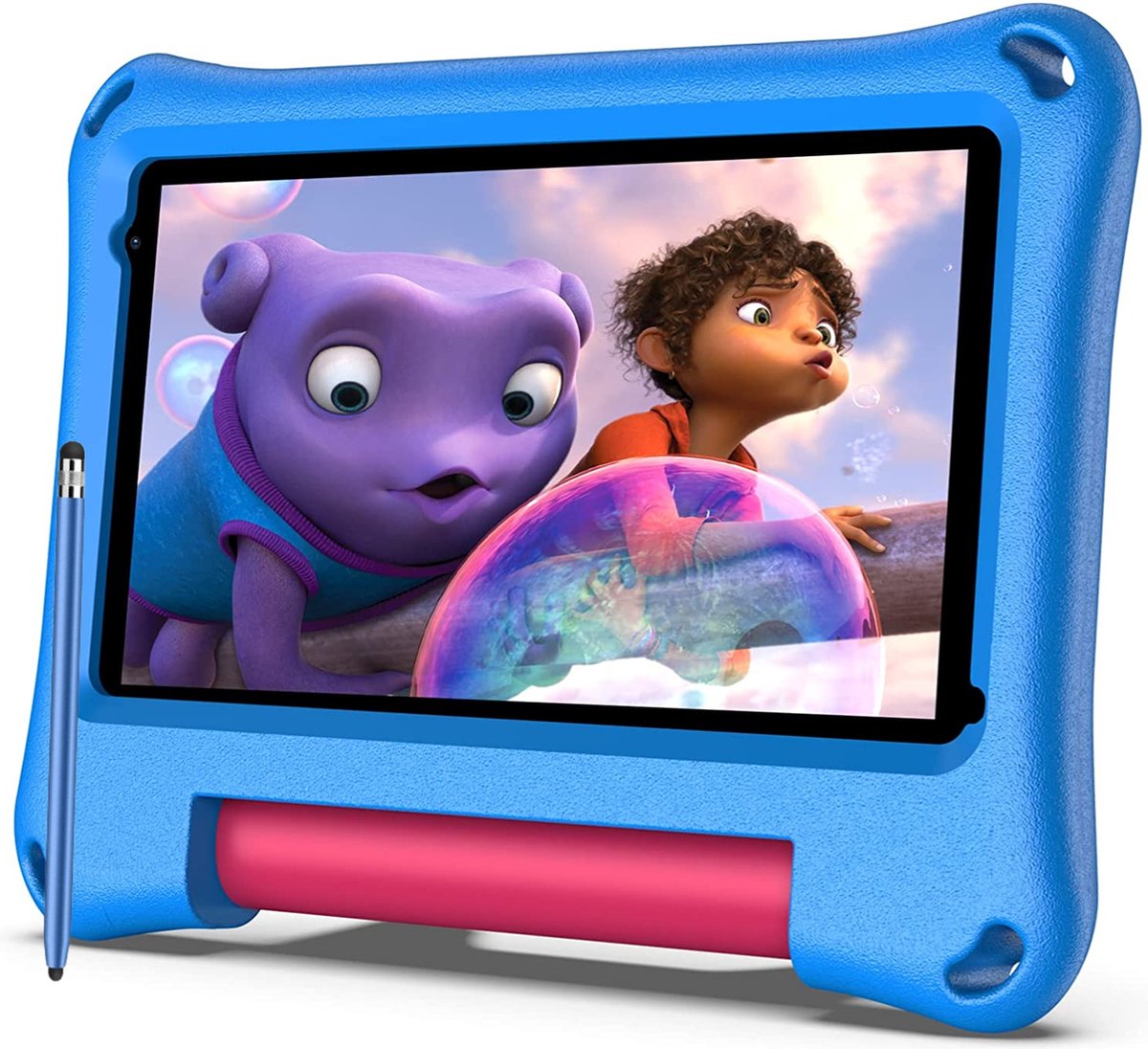 Kindertablet - 7 inch - Android 11 - 3500 mAh - 32GB - 2GB RAM - Ouder Control App - Netflix & Youtube - Incl. tablet pen & tablet hoes - Kinder tablet - Kindertablet vanaf 3 jaar - Tablet - Tablet kinderen - Kids tablet - Kindertablet vanaf 5 jaar