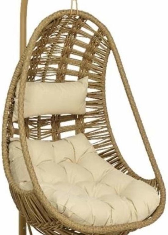 Hangstoel egg chair cahuita wicker beige