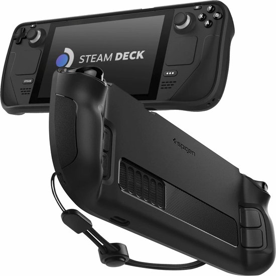 Spigen - Steam Deck hoes – Schokabsorberende hoes – Rugged TPU - Zwart