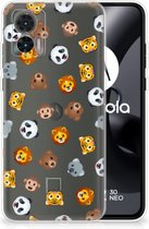 TPU bumper geschikt voor Motorola Edge 30 Neo Dieren Emojis