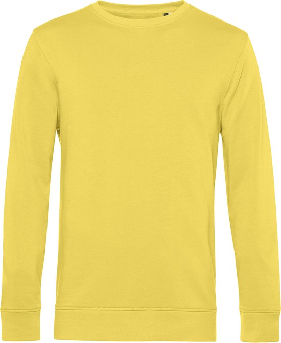 Organic Inspire Crew Neck Sweater B&C Collectie Yellow Fizz/Geel maat L