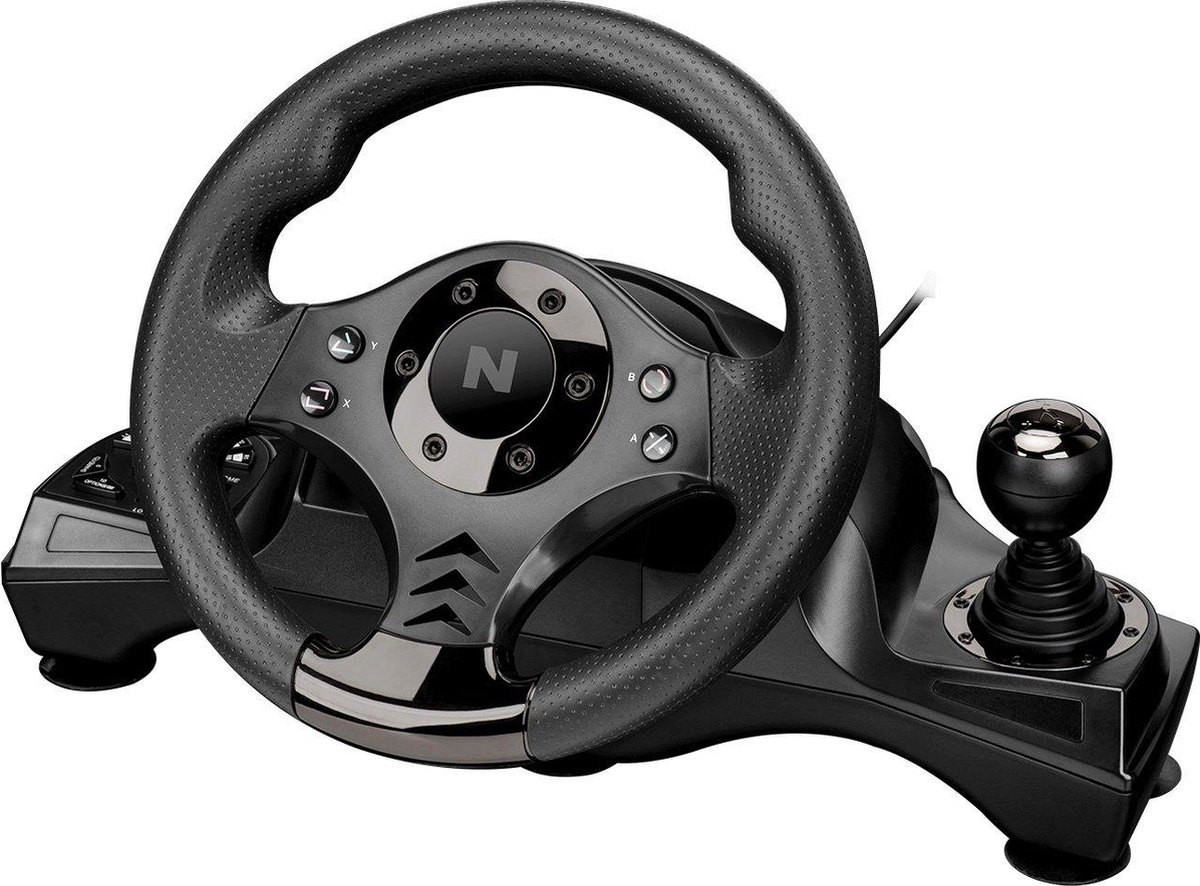 Nitho - Drive Pro V16 - Racestuur geschikt voor PlayStation 3 - 4 - Nintendo Switch - Xbox Series en PC Zwart