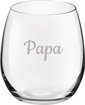 Drinkglas gegraveerd - 39cl - Papa