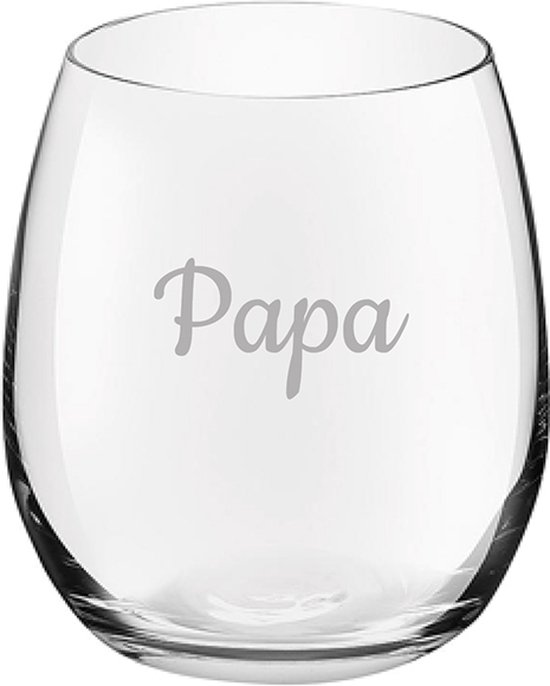Drinkglas gegraveerd - 39cl - Papa