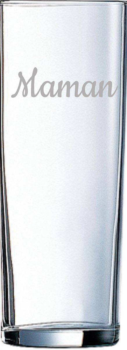 Longdrinkglas gegraveerd - 31cl - Maman