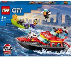 foto van LEGO City Reddingsboot Brand Speelgoed voor Kinderen - 60373
