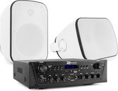 Geluidsinstallatie met Bluetooth - PV220BT 2-zone versterker audio + 2 BD50W opbouw speakers - 5''