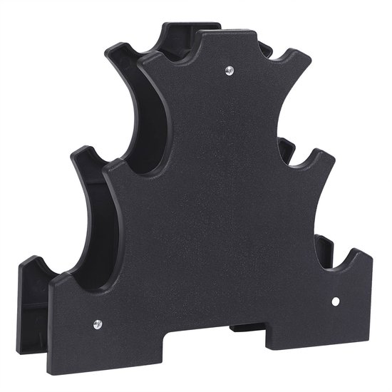 Dumbells - Halterset - Gewichten - Dumbells set - Gewichten fitness - Met halterstandaard - Inclusief 9 kg gewichten- Meerkleurig - Zwart
