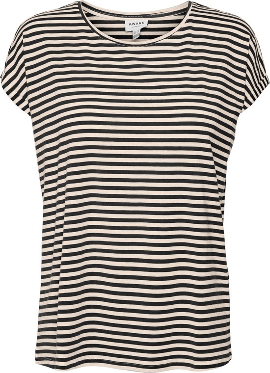 Vero Moda Ava Plain Stripe T-shirt Vrouwen - Maat XS