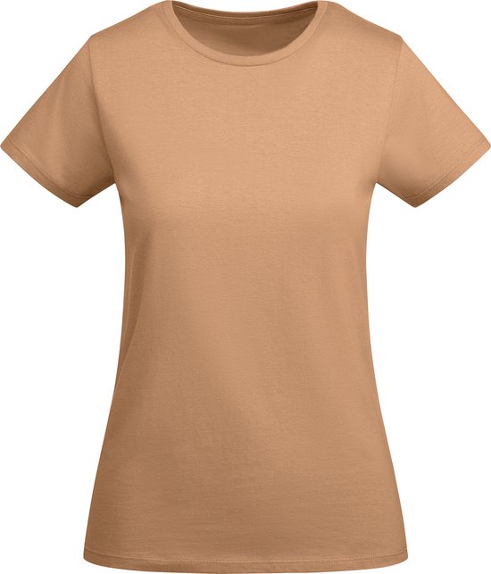 Grieks Oranje 2 pack dames t-shirts BIO katoen Model Breda merk Roly maat S