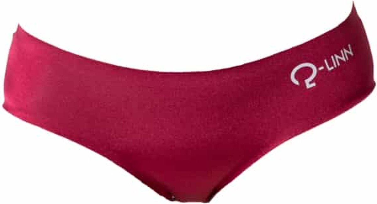 dames slip sport boxer, naadloos, deep red / bordeaux rood