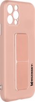 Wozinsky vouwbare magnetische steun Geschikt voor Apple iPhone12 Pro Max silicone hoes roze