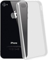 Geschikt voor Apple iPhone 4/4S Case Resistant Soft Flexible Gel Silicone transparant