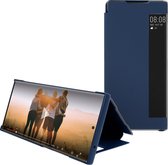 Geschikt voor Samsung Galaxy Note 20 Ultra Folio Hoes Translucent Rigid Protection nachtblauw