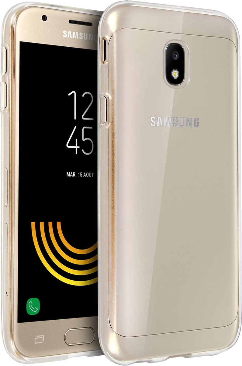 Avizar Hoes Geschikt voor Samsung Galaxy J3 2017 Ultrafijne siliconengel, Transparant