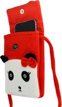 Schoudertasje voor smartphone van Stof Panda – Rood