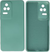 Fashion Backcover Telefoonhoesje - Color Hoesje - Geschikt voor Xiaomi Poco F4 - Donker Groen