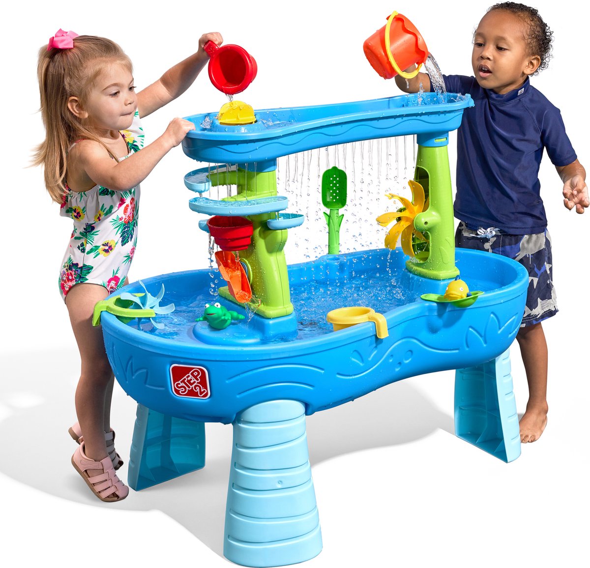 Step2 Double Showers Splash Watertafel - Incl. 11-delige accessoireset - - Waterspeelgoed voor kind - Activiteitentafel met water voor de tuin / buiten — afbeelding 17