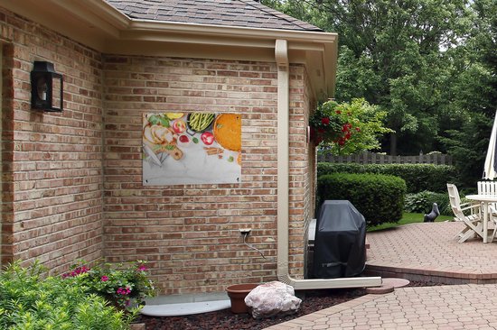 Tableau de jardin Légumes - Fruits - Viande - Herbes - 80x60 cm - Affiche de jardin