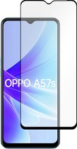 Cazy Screenprotector Oppo A57s Full Cover Tempered Glass - Zwart