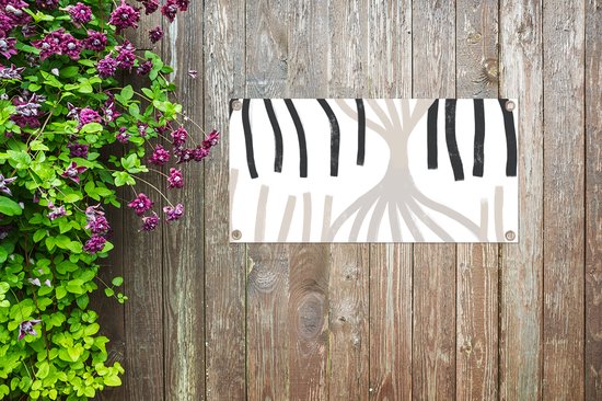 Tuinposter - Pastel - Abstract - Patronen - Poster voor buiten - Schuttingdoek - Muurdecoratie - 80x40 cm - Tuindoek - Buitenposter