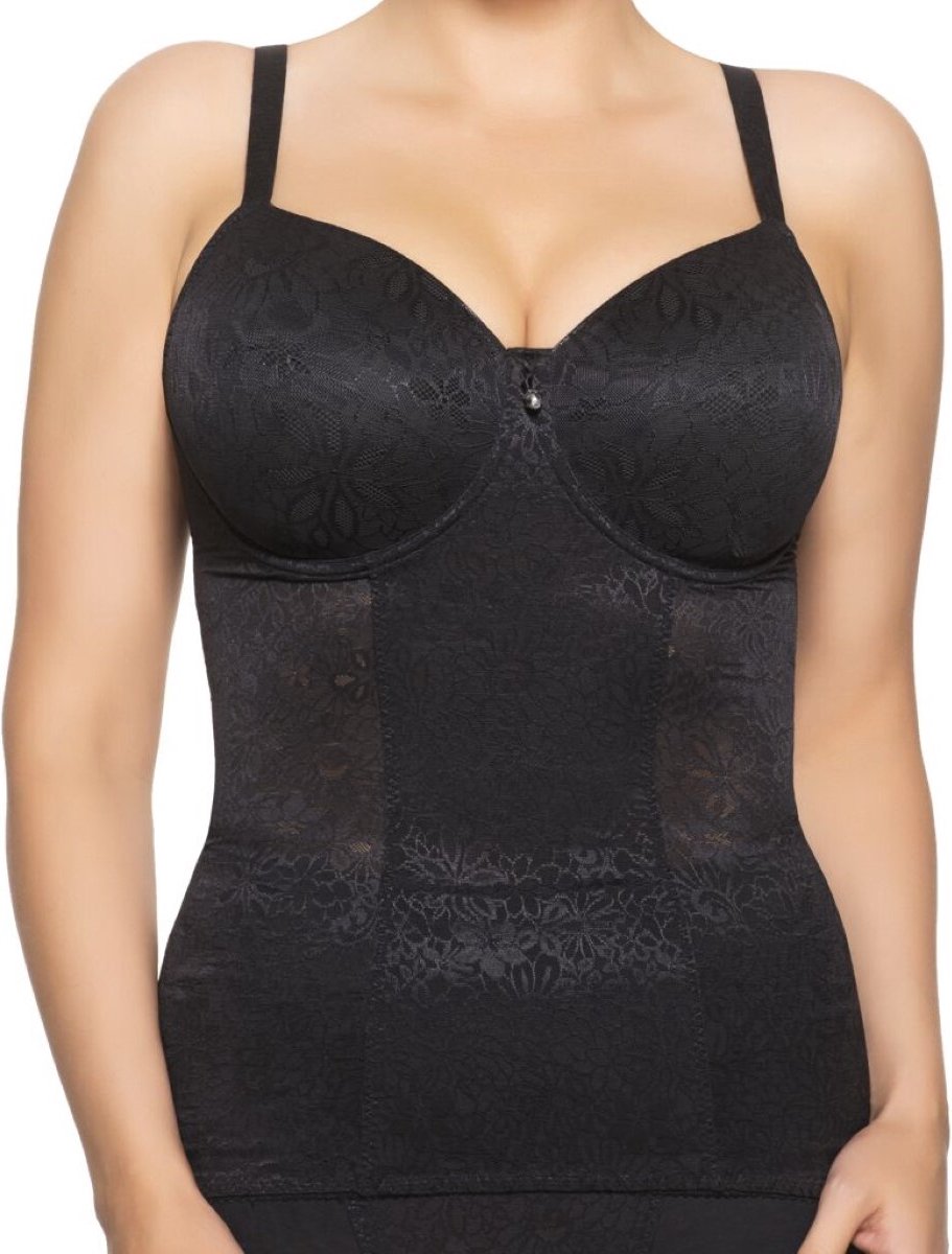 Ulla BH liner met beugel - korsettop Alice zwart