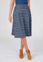 Damart - Wijde rok - Dames - Blauw - XXL