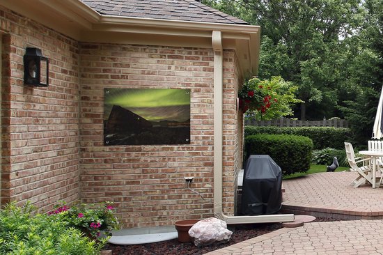 Posters de jardin extérieures Aurores boréales - Étoiles - Islande - 90x60 cm - Toile de jardin - Affiche extérieure