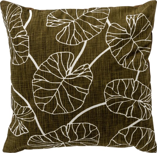 Foto: Dutch decor jules sierkussen 45x45 cm olive branch groen inclusief binnenkussen