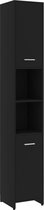 vidaXL-Badkamerkast-30x30x183,5-cm-bewerkt-hout-zwart