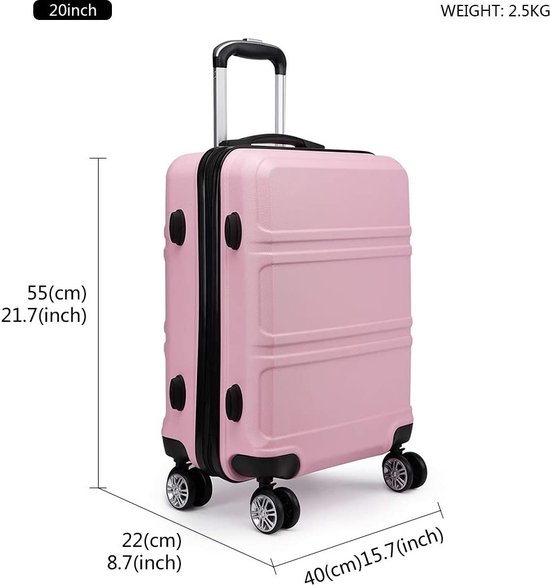 Set de valise Trolley, Bagage à main /léger 4 rouleaux bagage à main valise  planche... | bol