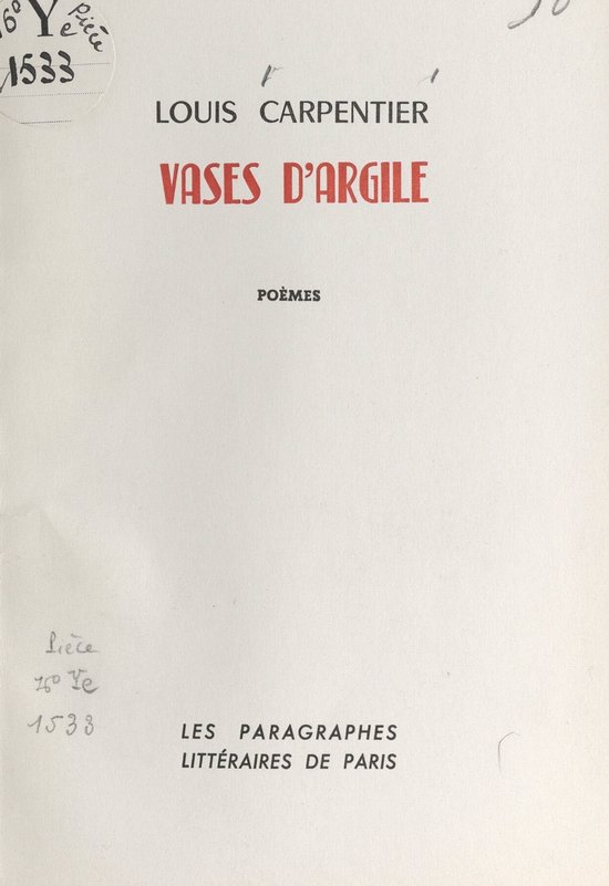 Vases d'argile (ebook), Louis Carpentier 9782307332374 Boeken