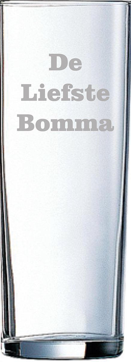 Longdrinkglas gegraveerd - 31cl - De Liefste Bomma