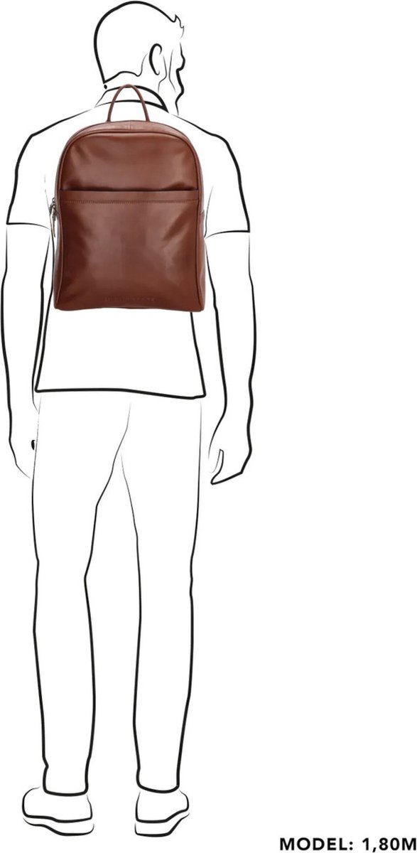 Micmacbags Le Mans Heren LaptoptasRugzak Leer Cognac bol