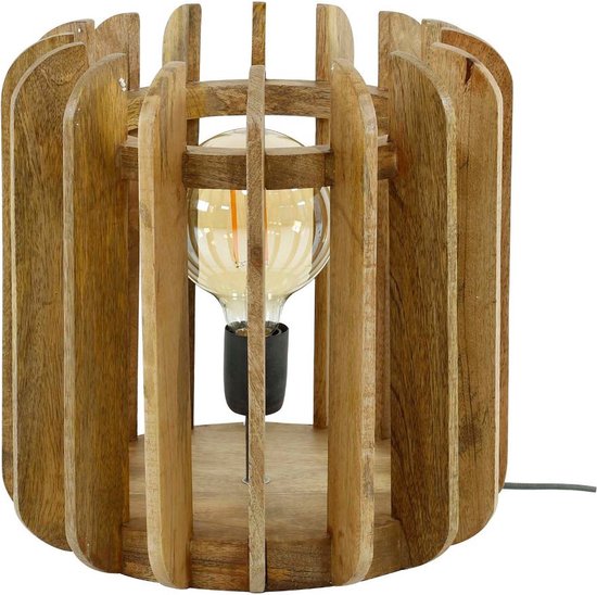 Pepyn tafellamp 1L hout